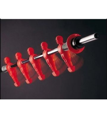 3-speler stang met gegoten pop rood 